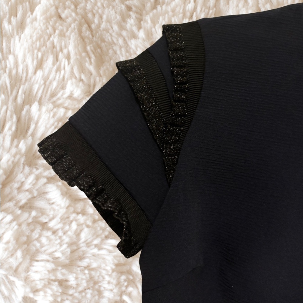 Sandro Navy and Black Mini Dress - Picture 5 of 8